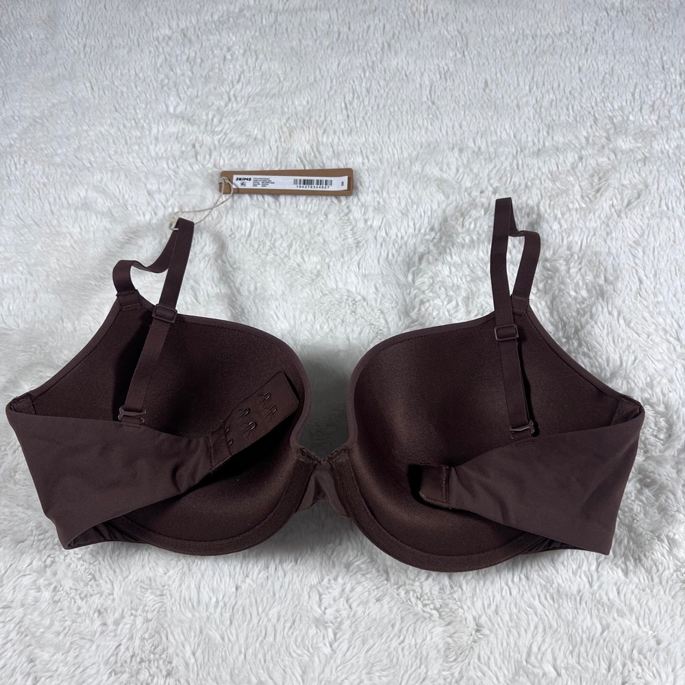 Skims‎ Fits Everybody Push Up Demi Bra Cocoa Brown BR-UWR-2295 Size 32DD NWT - Picture 5 of 12
